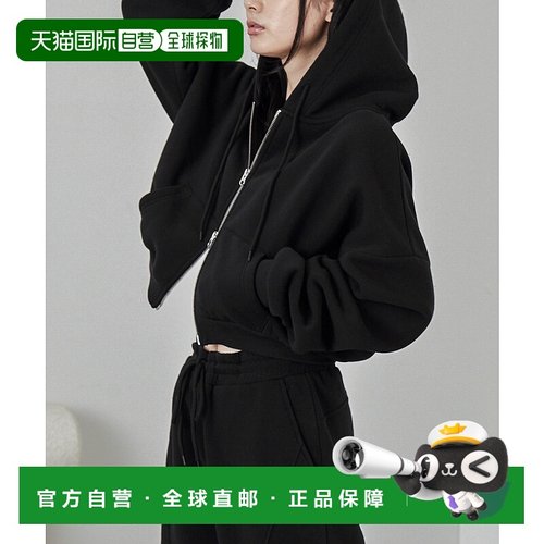 1h可退 日本直邮nui nullu 女士双拉链短款连帽卫衣 NUIpa632