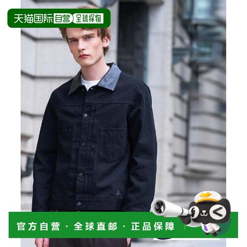 日本直邮DRESSTERIOR DRESS TERIA CONE牛仔皮革黑色夹克 黑色019