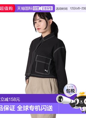 日本直邮PUMA AUTUMN 长袖T恤 690182 01 黑色 女士款