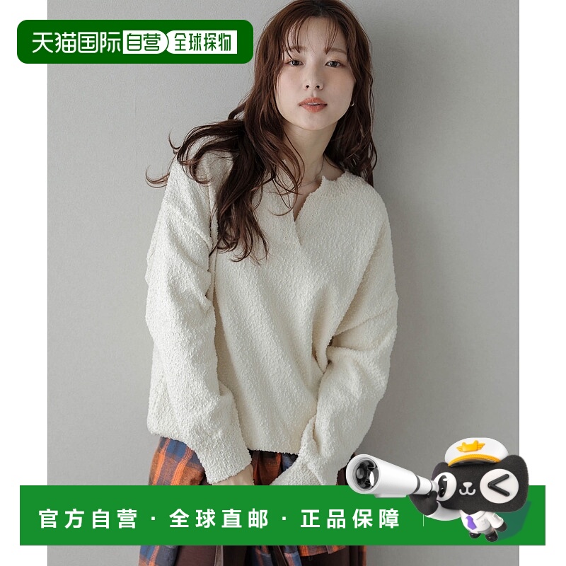 1h可退 日本直邮La-gemme 女装 宽松落肩设计 针织上衣 半高领 ls