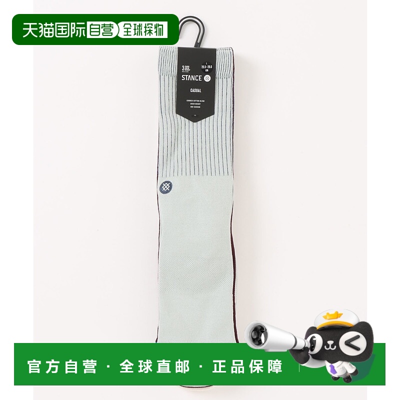 1h可退 日本直邮STANCE男装舒适全棉短袜3双装 7048070001袜子