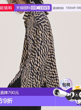 1h可退 日本直邮TODAYFUL 女装 几何图案 宽松 仿真丝衬衫 125204