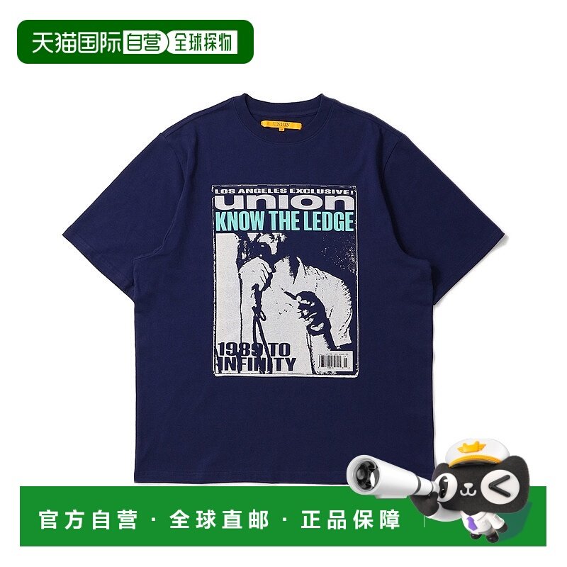 1h可退 日本直邮UNION TOKYO 男女同款KNOW THE LEDGE短袖T恤 110