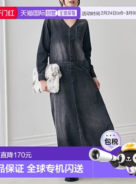 日本直邮RANAN 长款牛仔连衣裙 [R05096EW10178]