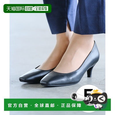 1h可退 日本直邮ORiental TRaffic 女士 正装黑色方头皮鞋 R-3103