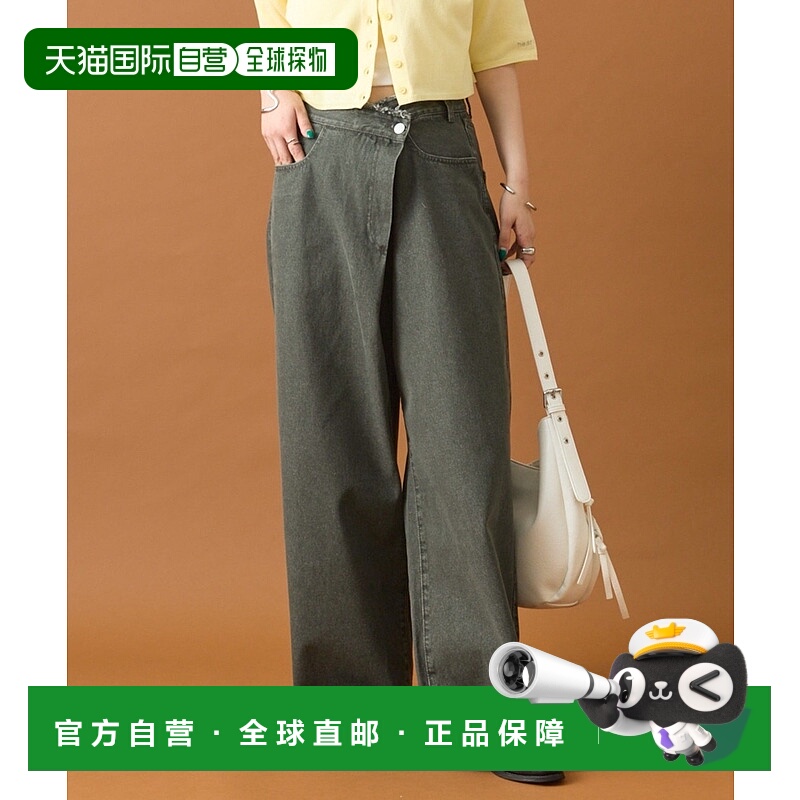 1h可退 日本直邮mystic女装复古拉链设计感牛仔裤 MYZ1052103A000