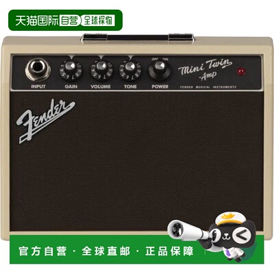 【日本直邮】芬达Fender迷你乐器放大器Mini '65 Twin Amp, Blond