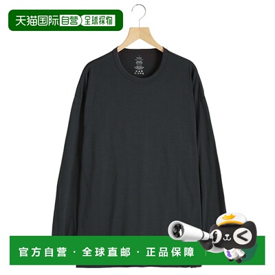 1h可退 日本直邮Graphpaper 男士耐磨羊毛混纺长袖T恤 GU24370302