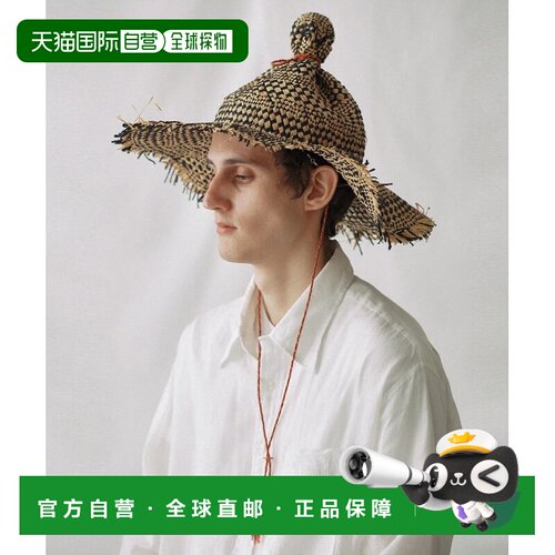 日本直邮Nine Tailor 男女同款 拉菲亚×纸编长檐【付后1h可退】