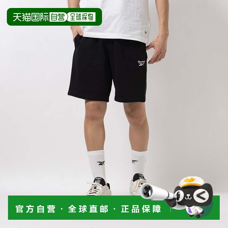 日本直邮REEBOK 短裤 黑色 小标设计运动