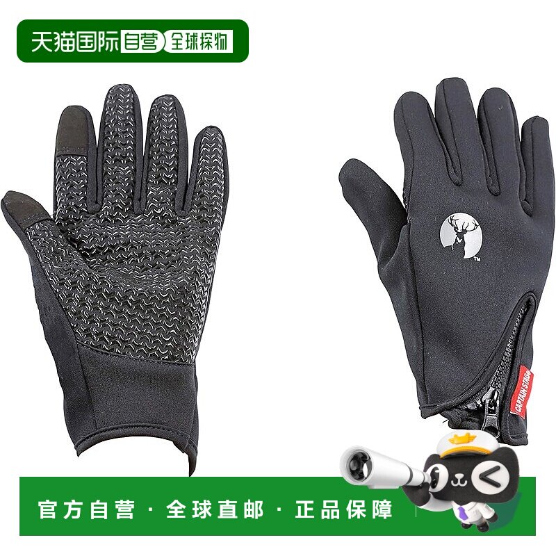 【日本直邮】鹿牌手套 防风 防寒 潜水服面料 修身款 智能手机兼