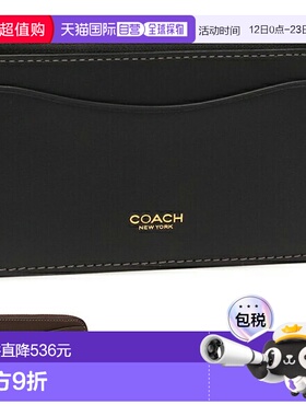 日本直邮Coach New York 女士拉链卡包 CZ112 精致小牛皮 New Yor