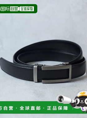 1h可退 日本直邮florge 男女同款 牛革无孔自动扣商务皮带 U45064