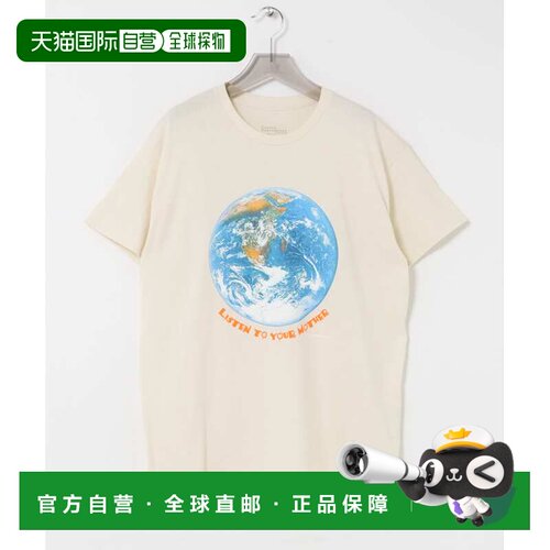 1h可退 日本直邮Cotton Expressions 男士 全棉地球主题印花T恤 C
