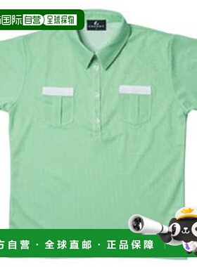 日本直邮LUCENT Polo 衫 女士 比赛衫 绿色 短袖 半袖 上衣 吸汗