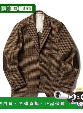 1h可退 日本直邮BEAMS PLUS / 哈里斯呢 猎枪俱乐部格子 3钮 夹克