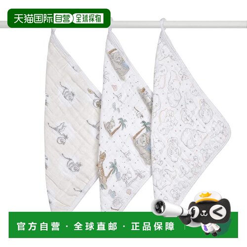 【日本直邮】Aden + anais 小飞象洗脸巾 30×30cm  AWCC30003DIJ