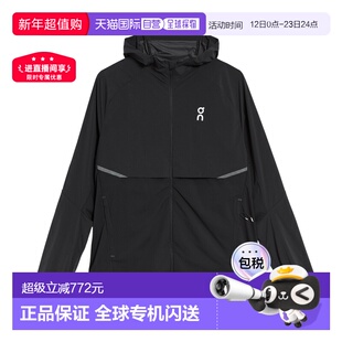 日潮跑腿ON昂跑 男士连帽运动夹克 Black 1ME1033 XS新款外套