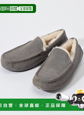 1h可退 日本直邮UGG 男士 ASCOT系列 皮革拖鞋 UGG1101110