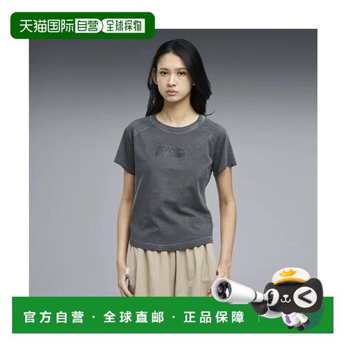 日本直邮PUMA 女士T恤 MOODS IN NATURE TEE WASHED W 黑色彪马