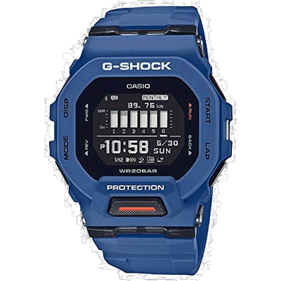 【日本直邮】Casio卡西欧男士电子手表腕表蓝色百搭时尚GBD-200-2