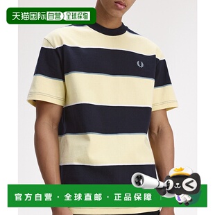 男女同款 PERRY 宽松版 型 重磅棉质 1h可退 条纹T恤 日本直邮FRED