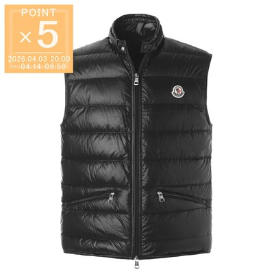 日本直邮Moncler 男士黑色羽绒背心有大码可选gui 1a10700 53029