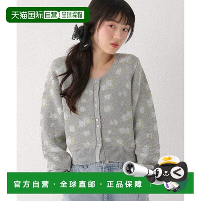 日本直邮Heather 女装 复古花卉提花开衫 656680