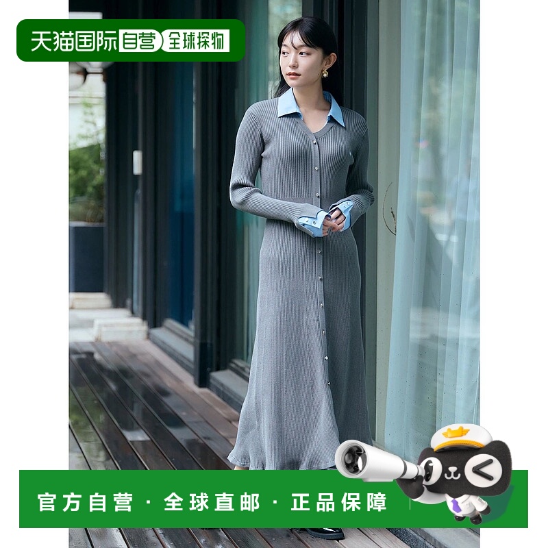 1h可退 日本直邮TONAL×POLO BCS 女装 修身显瘦长袖针织连衣裙 P