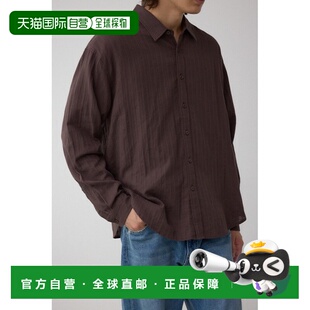 1h可退 日本直邮AZUL BY MOUSSY 男士基础蕾丝纹衬衫 251IAB30167