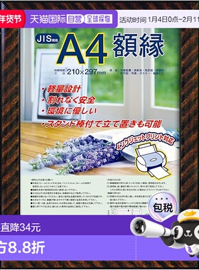 【日本直邮】仲林相框奖金框（树脂）JIS A4 尺寸 F-KWP-13 N