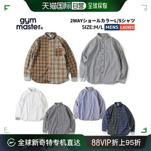 长袖 衬衫 日本直邮GYM G233732 披肩领 男女休闲衬衫 MASTER