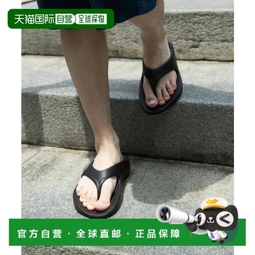 日本直邮URBAN RESEARCH OOFOS OOriginal 黑色凉鞋拖鞋