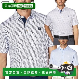 日本直邮FootJoy 球员图案印花短袖衬衫 FJ-F25-S15 男士高尔夫服