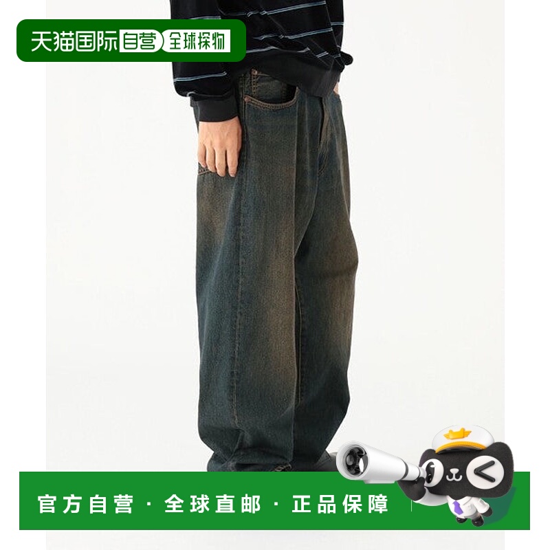 日本直邮BEAMS 宽直筒牛仔裤 [74653503]