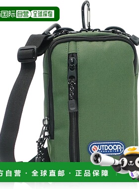 【日本直邮】Outdoor 单肩包/手机收纳 肩带可拆卸 绿色 22469046