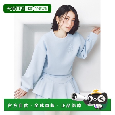 1h可退 日本直邮SNIDEL 女装 宽松半袖 卡通贴标连帽卫衣 SWCT261