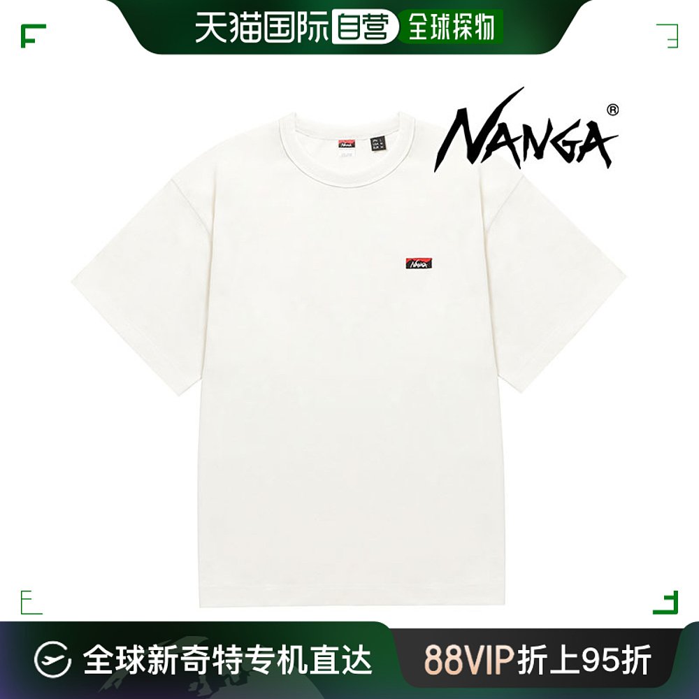 日本直邮 NANGA 男式 Eco Hybrid Box 刺绣 T恤 NW2411-1G804-A S 男装 T恤 原图主图