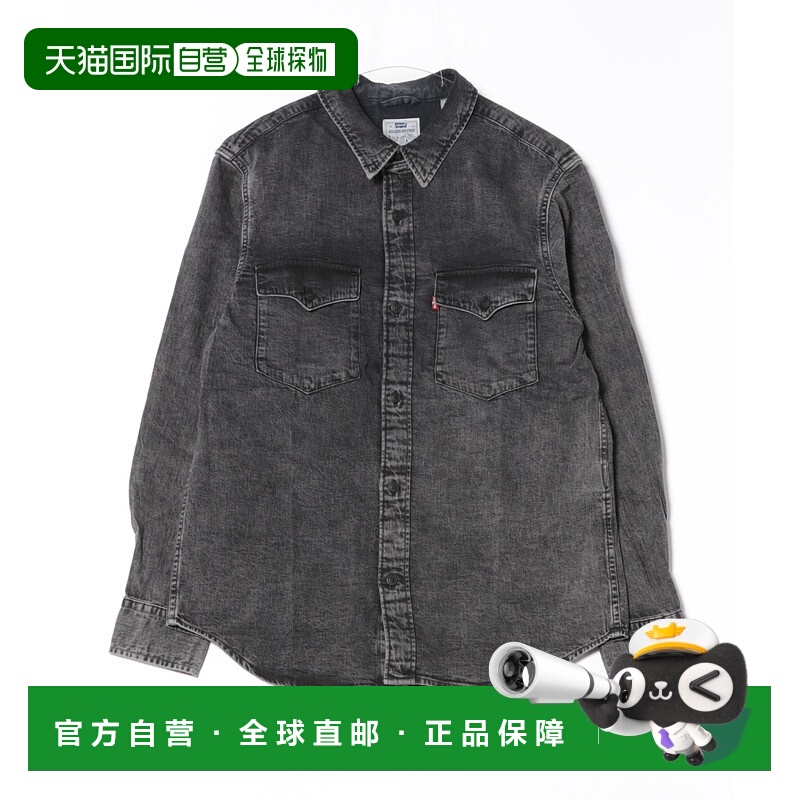 1h可退 日本直邮Levi's 男装西部风格衬衫 宽松圆下摆双口袋设计