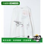 日本直邮JEANASIS 女装 落笔涂鸦风长款 1h可退 T恤 658022