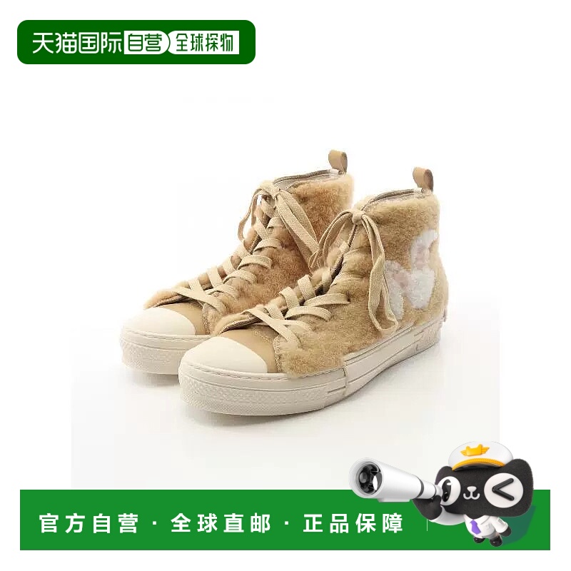 1h可退 日本直邮中古Dior迪奥男A级95新sneakers运动鞋帆布鞋浅褐