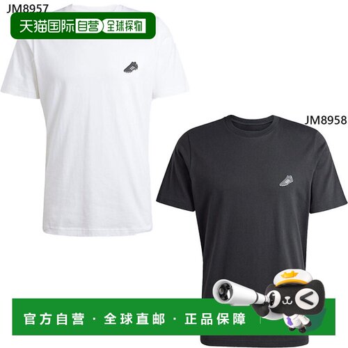 日本直邮adidas COPA SIGN 男士T恤 短袖休闲上衣 白色 黑色 免费