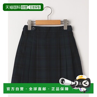 1h可退 日本直邮SHIPS 女童50周年纪念 tartan格纹 裙摆洋装 半松