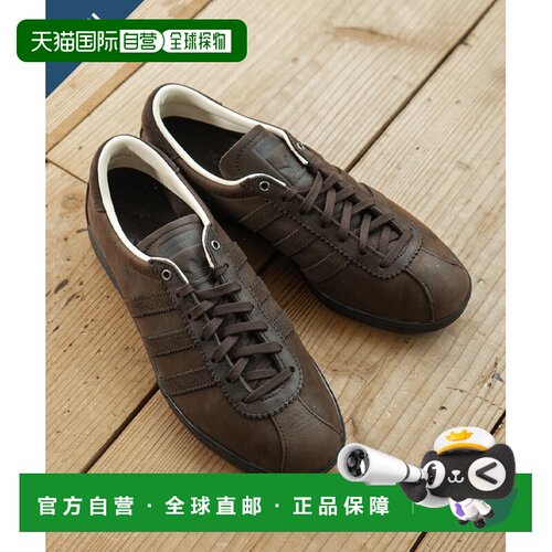 日本直邮adidas 阿迪达斯 originals TOBACCO 男士皮革休闲鞋 棕