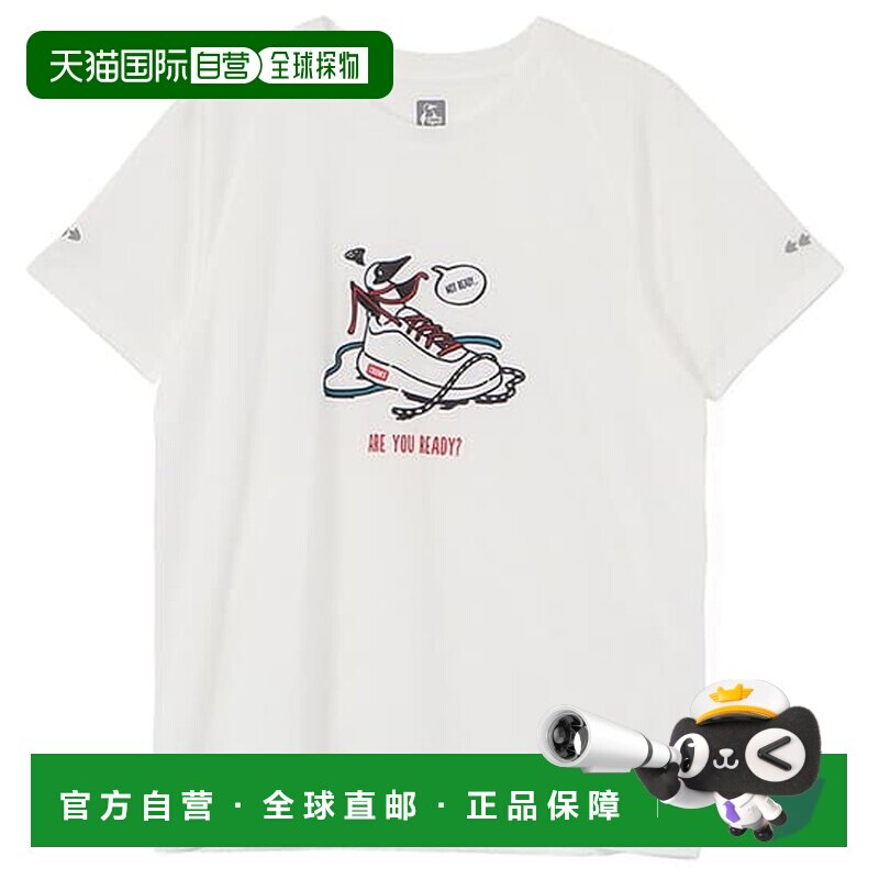 日本直邮CHUMS 女士短袖T恤 CH11-2778 Running Shoes T-Shirt 20图片