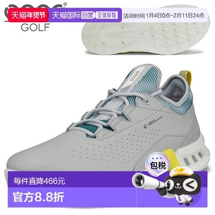 日本直邮ECCO BIOM C4 系带男士防水无钉高尔夫球鞋（产品编号：1