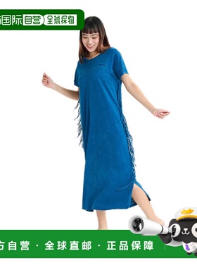 日本直邮ROXY 女士带侧流苏棉质连衣裙 LABYRINTH DRESS 25SURDR2