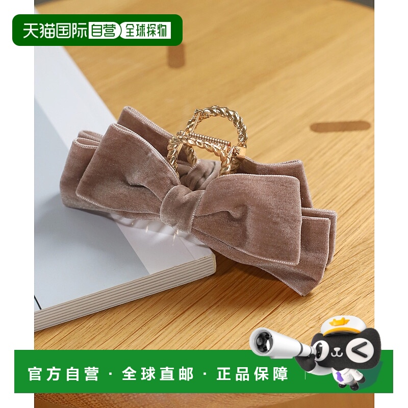 1h可退 日本直邮ANE MONE 女士 丝绒蝴蝶结×金属发夹 E0090016H