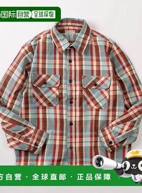 1h可退 日本直邮Toucan Surfing 男女同款 全棉重磅法兰绒 扎染格