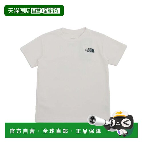日本直邮The North Face 儿童户外短袖T恤 NTT12637 白沙色 休闲